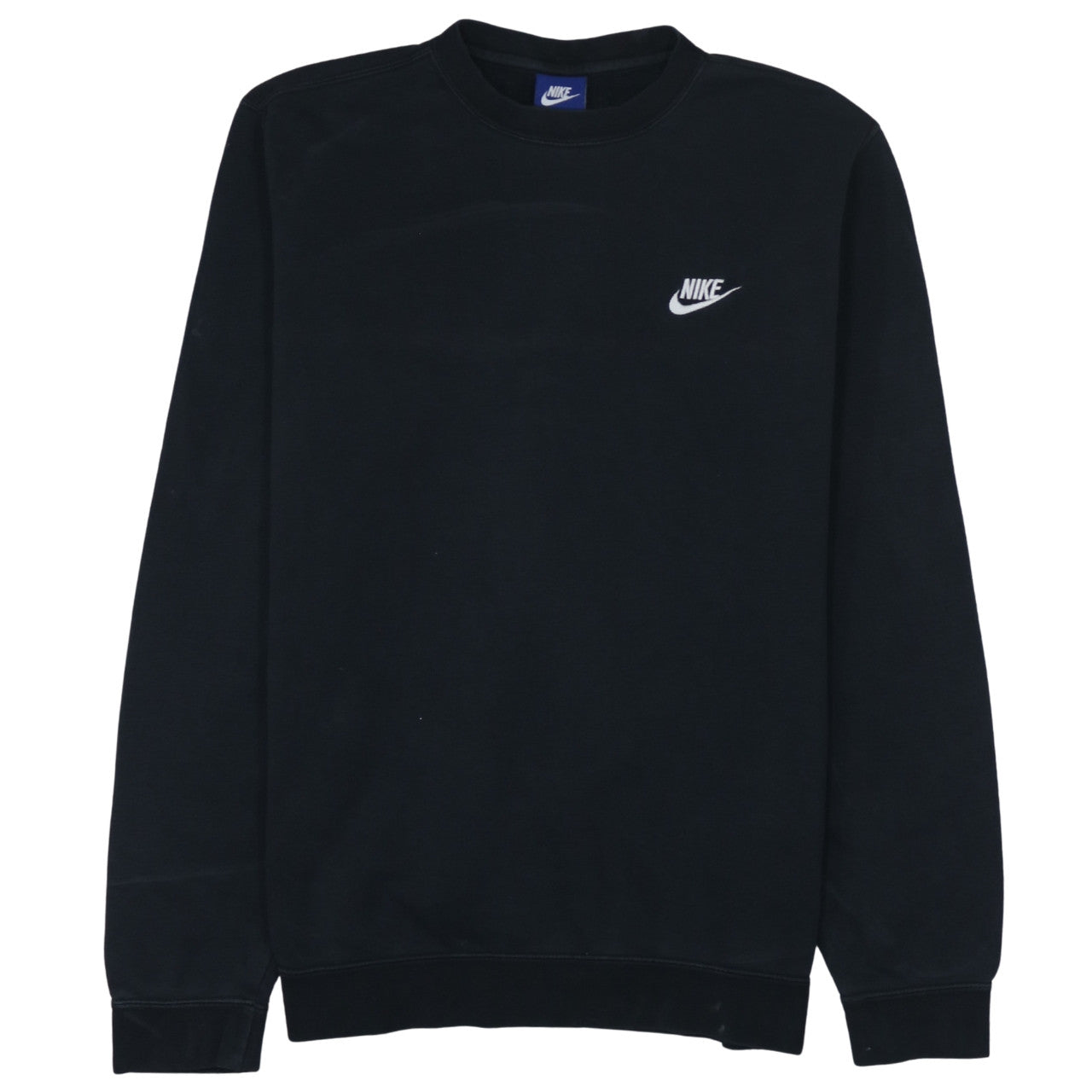 Nike Men's Black Crew Neck Logo Sweatshirt Size M