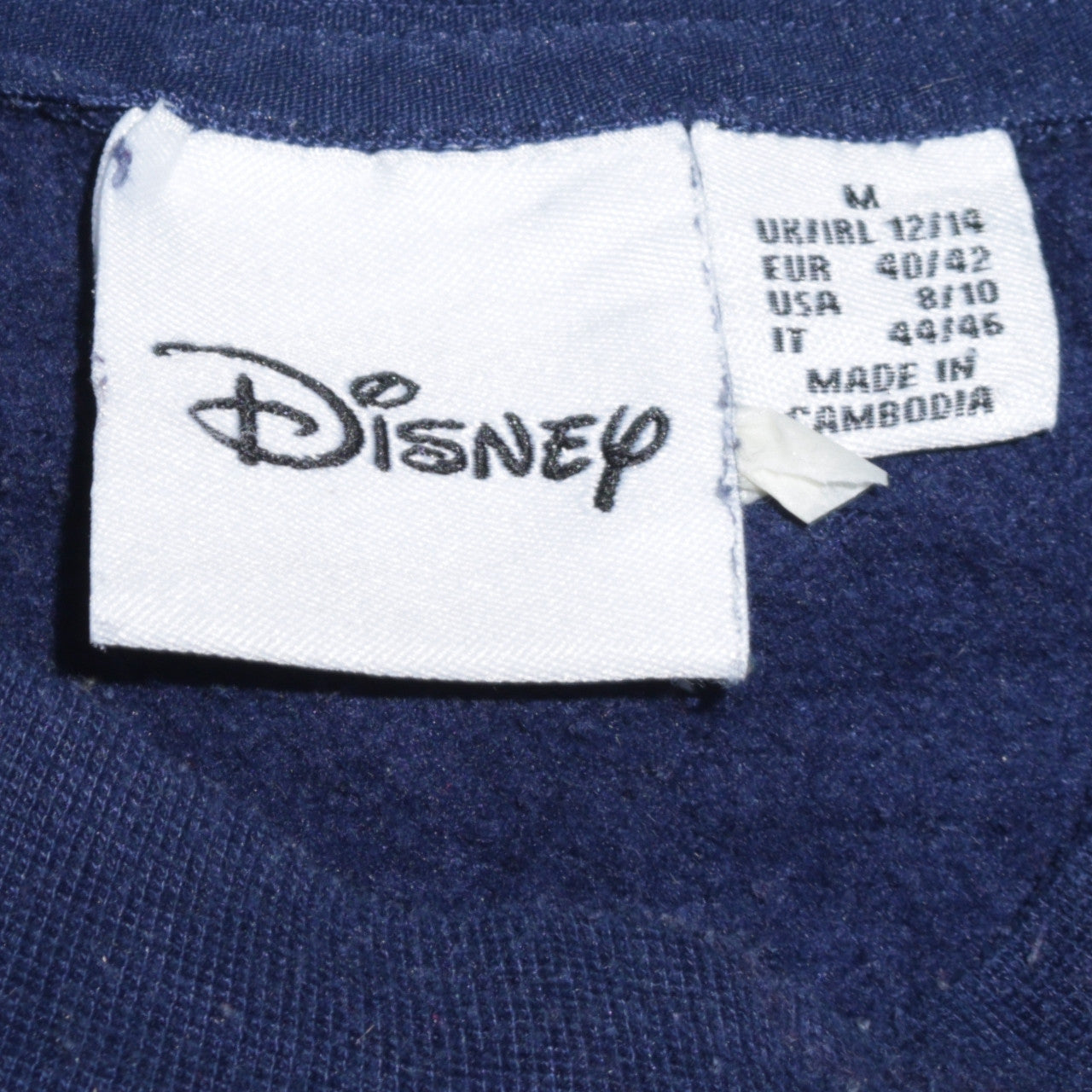 Disney Womens Navy Blue Donald Duck New York Sweatshirt UK 12/14 M
