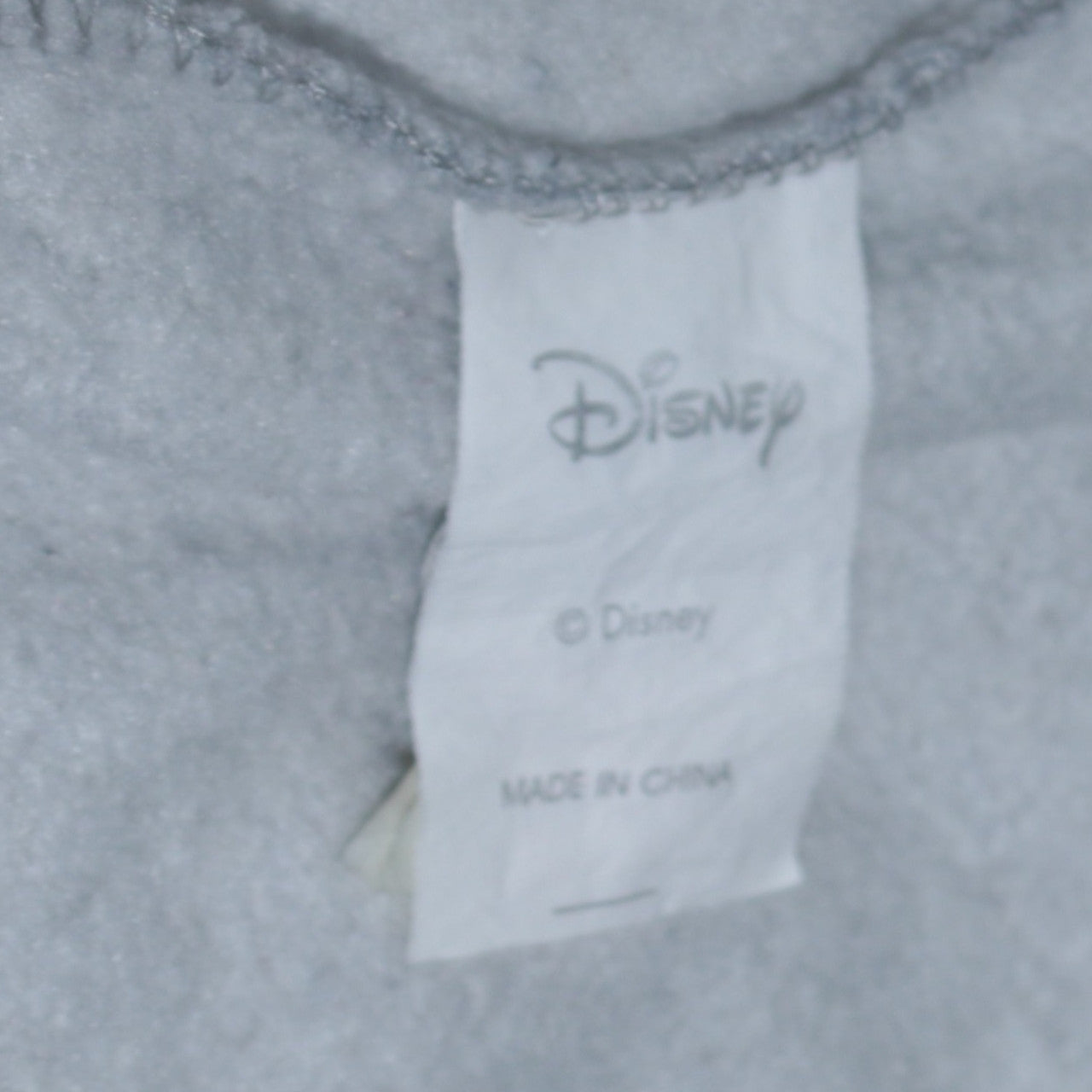 Disney Women Grey Stitch Sweatshirt Pullover Size M Lined Casual