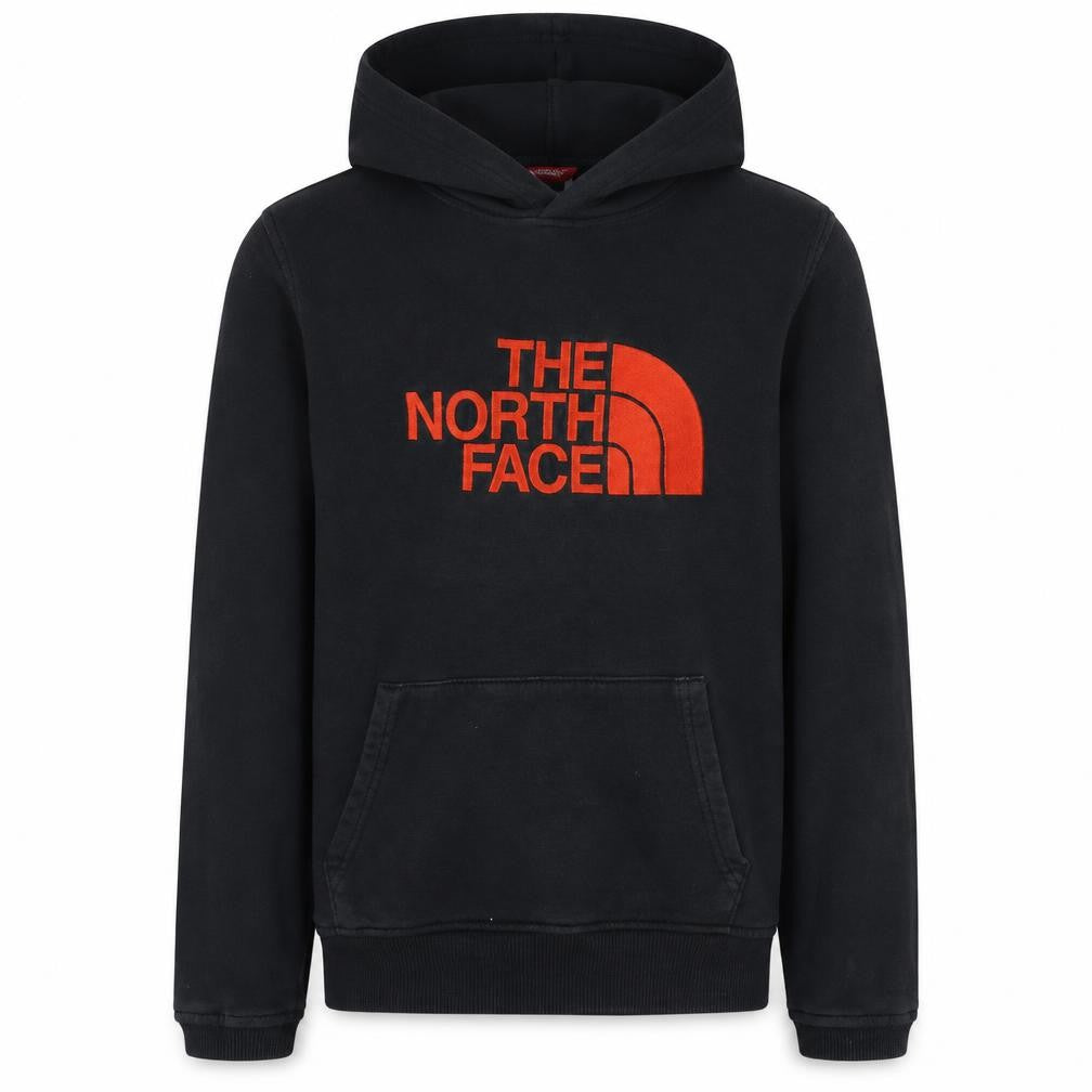 The North Face Boys Black Large Pullover Hoodie 100% Cotton Logo Design
