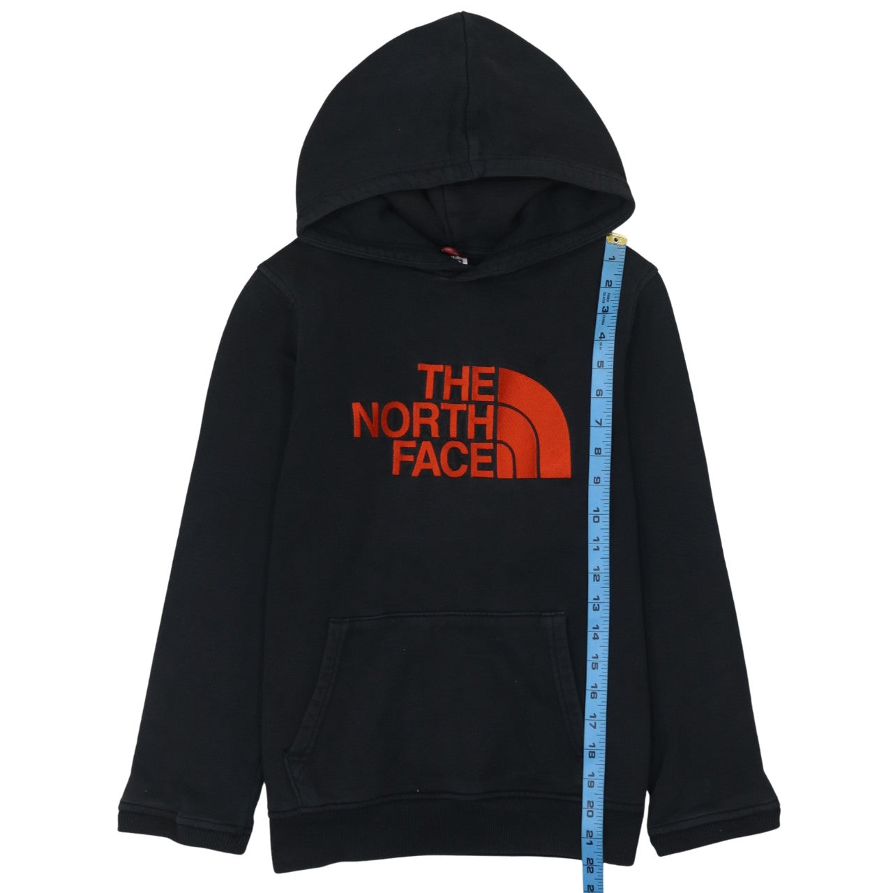 The North Face Boys Black Large Pullover Hoodie 100% Cotton Logo Design