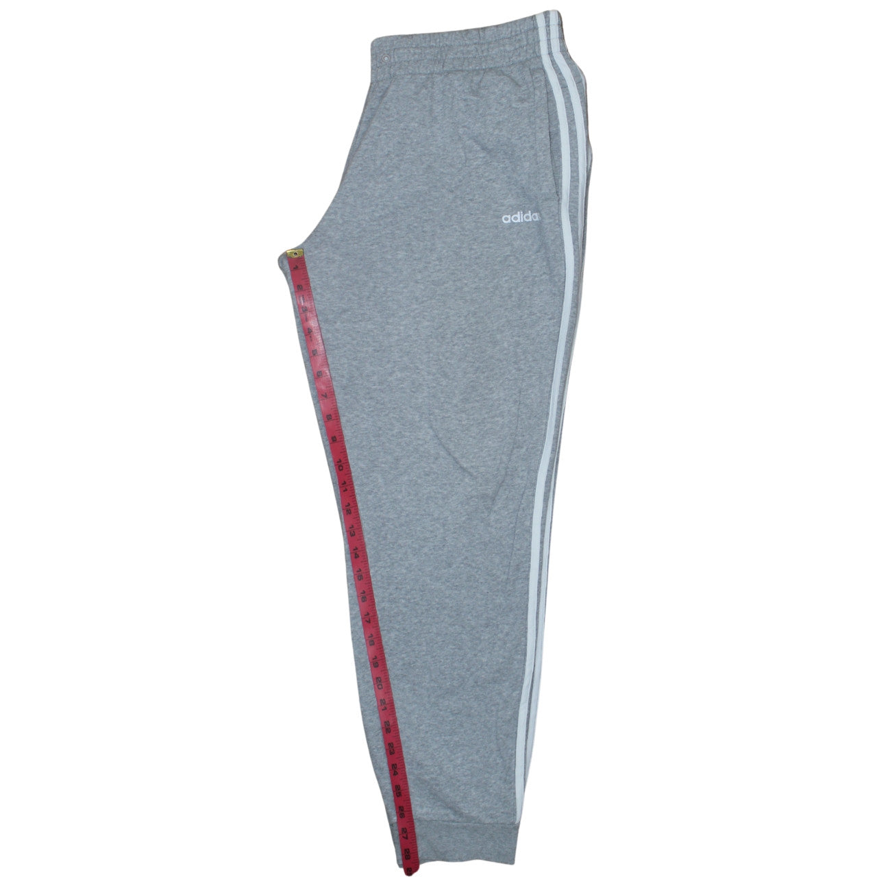 Adidas Womens Grey XL Jogger Sweatpants with Side Stripes