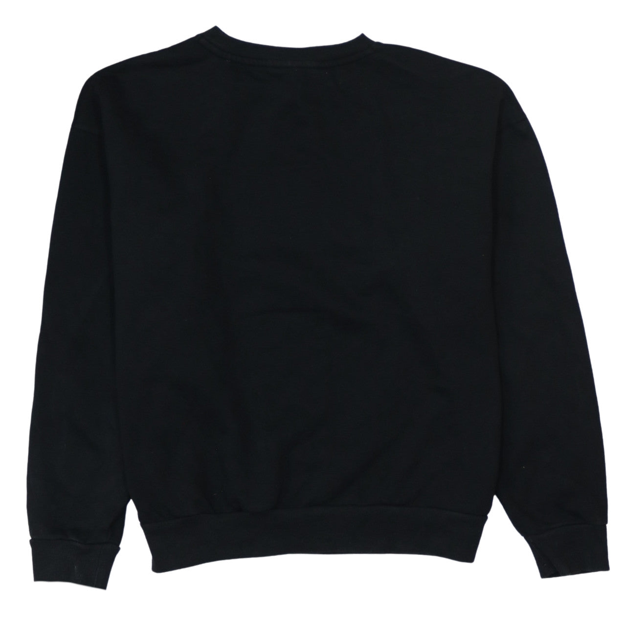 Puma Mens Black Logo Pullover Sweatshirt L Regular Fit Crew Neck