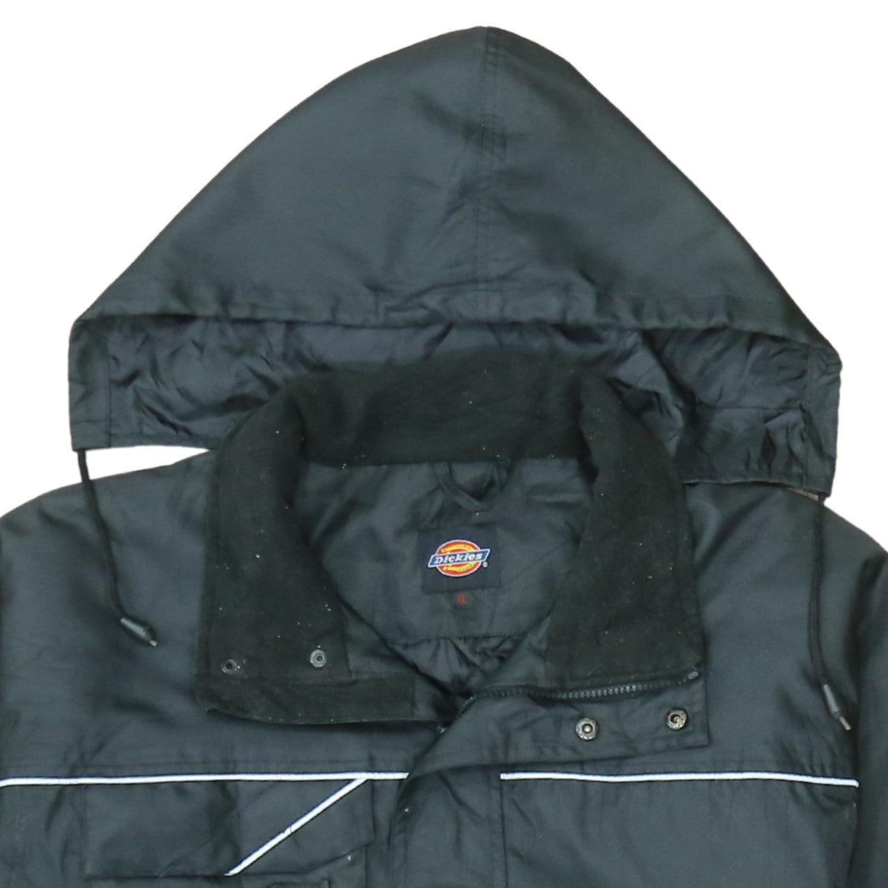 Dickies Mens Black XL Waterproof Winter Hooded Parka Jacket