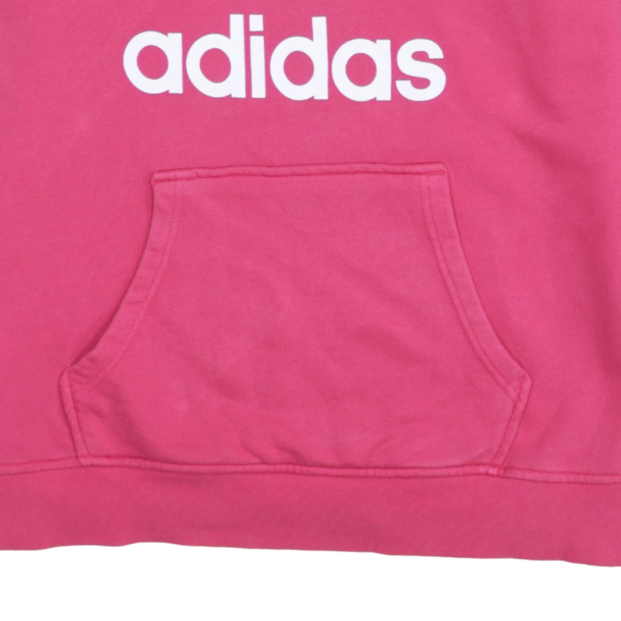 Adidas Womens Pink Hooded Pullover Sweatshirt Size 12 with Logo