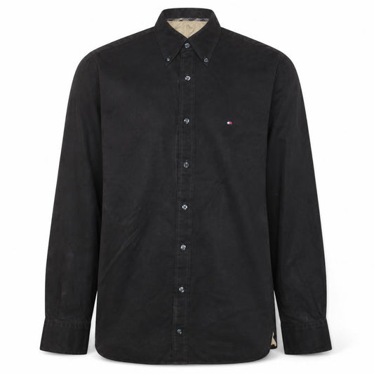 Tommy Hilfiger Men's Brown Corduroy Button-Down Shirt Size S
