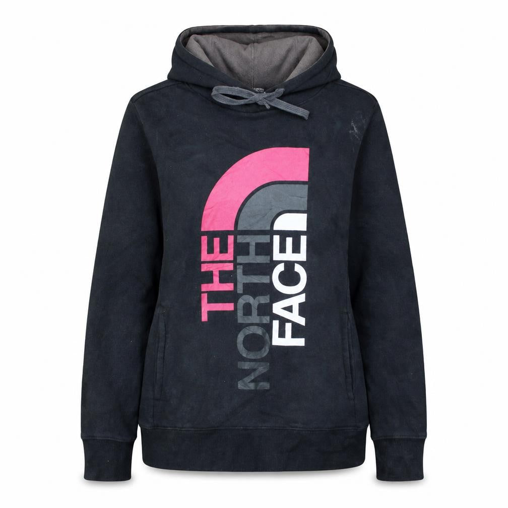 The North Face Womens Black Large Pullover Hoodie with Logo Print