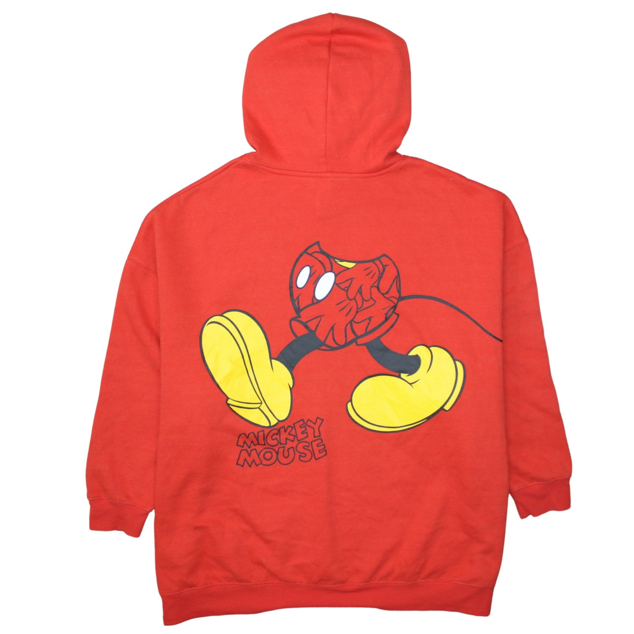 Disney Mickey Mouse Red Pullover Hoodie Men’s 2XL Graphic Fleece