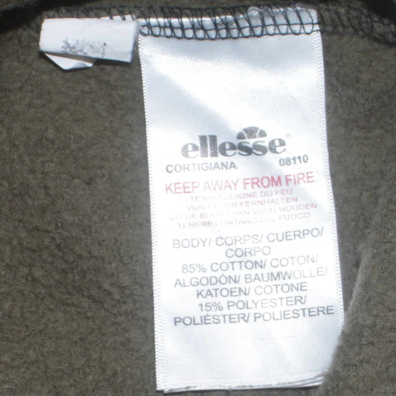 Ellesse Men's Multicoloured 1/4 Zip Pullover Sweatshirt Size S