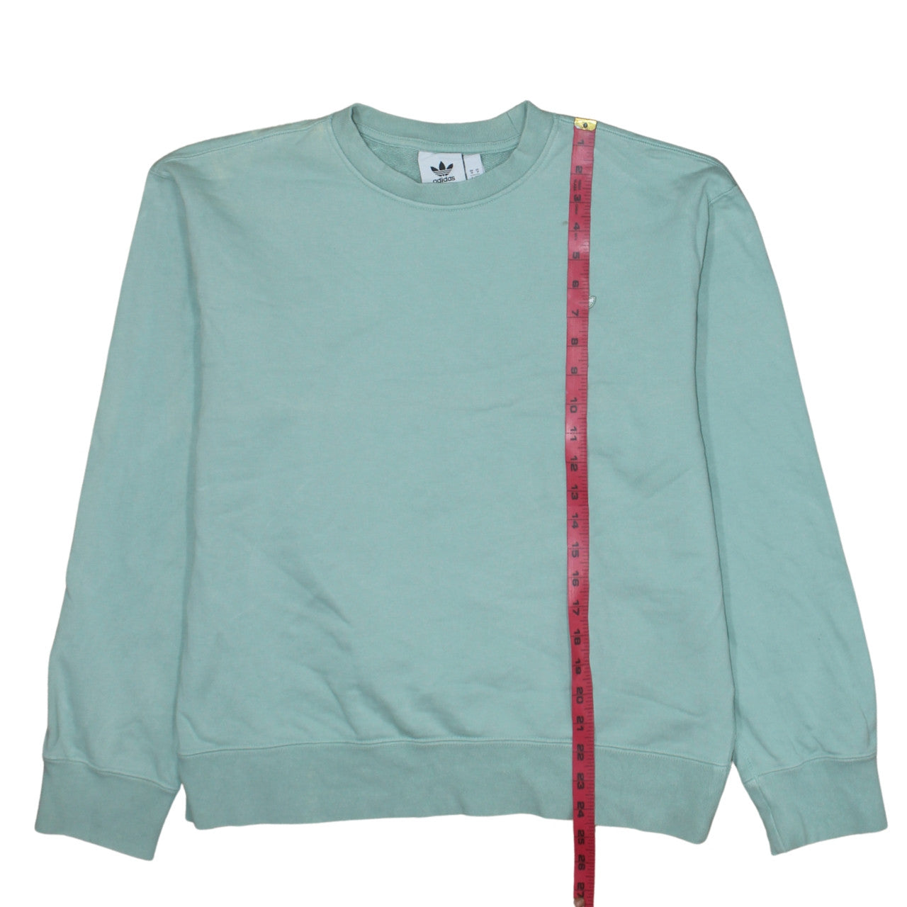 adidas Men's Green Crew Neck Sweatshirt Size M Pullover Logo