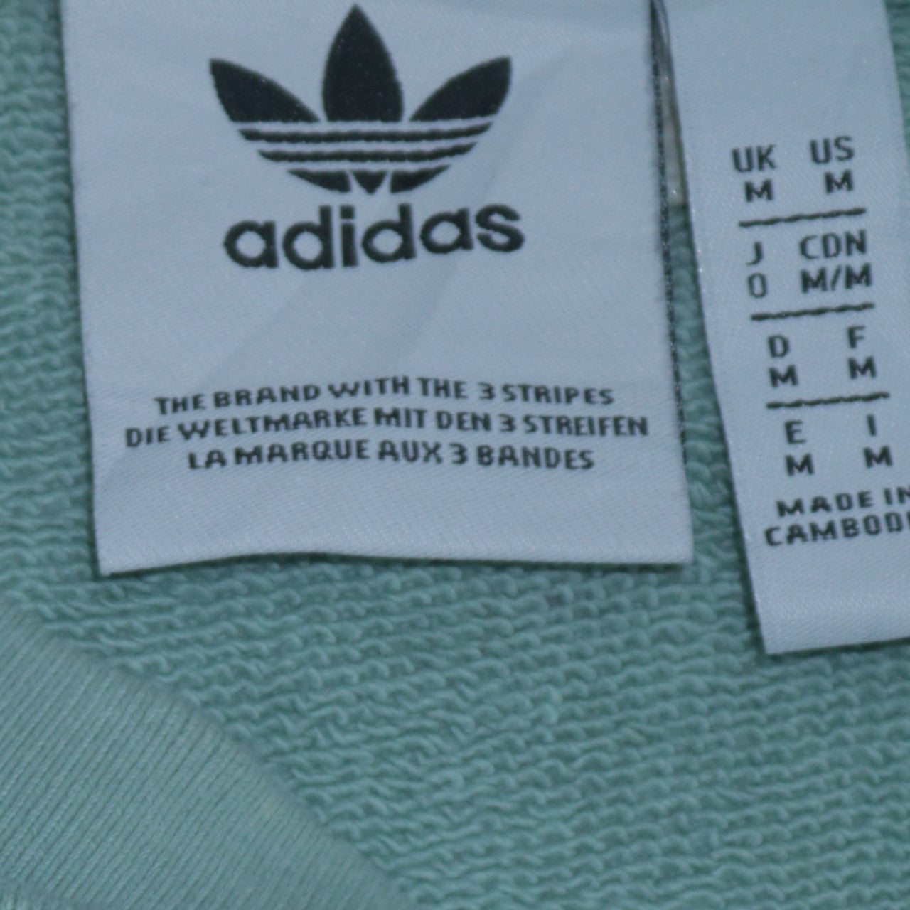 adidas Men's Green Crew Neck Sweatshirt Size M Pullover Logo