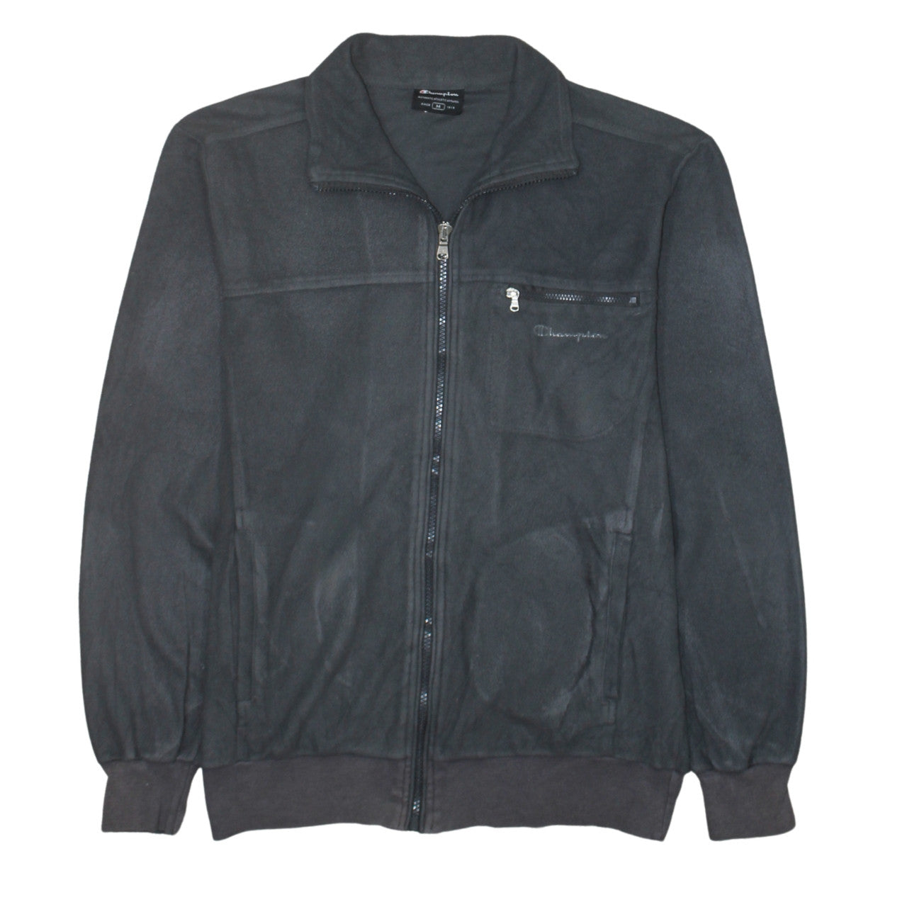 Champion Men's Black Fleece Full Zip Jacket Size M