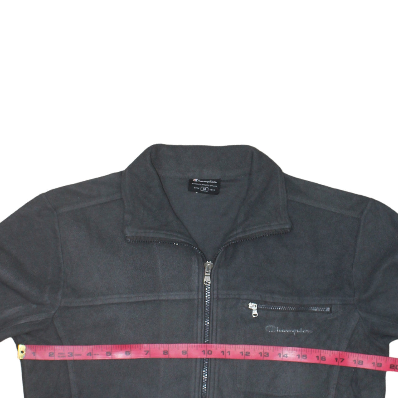 Champion Men's Black Fleece Full Zip Jacket Size M