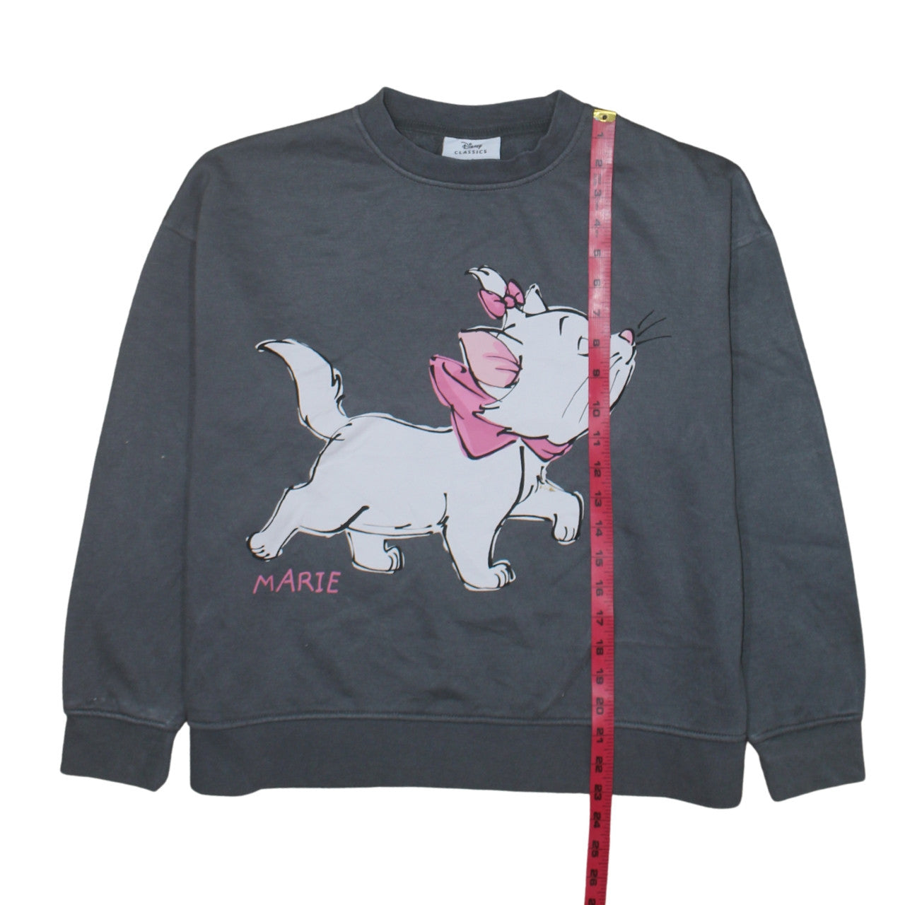 Disney Classics Marie Grey Pullover Sweatshirt Women M Primark Cares Cotton Blend