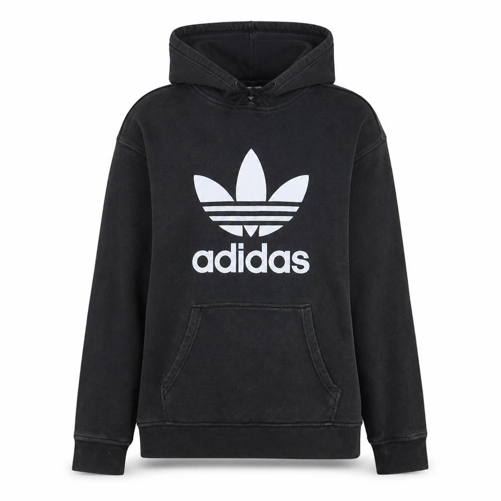Adidas Womens Black Pullover Hoodie XS Hooded Sweatshirt Casual