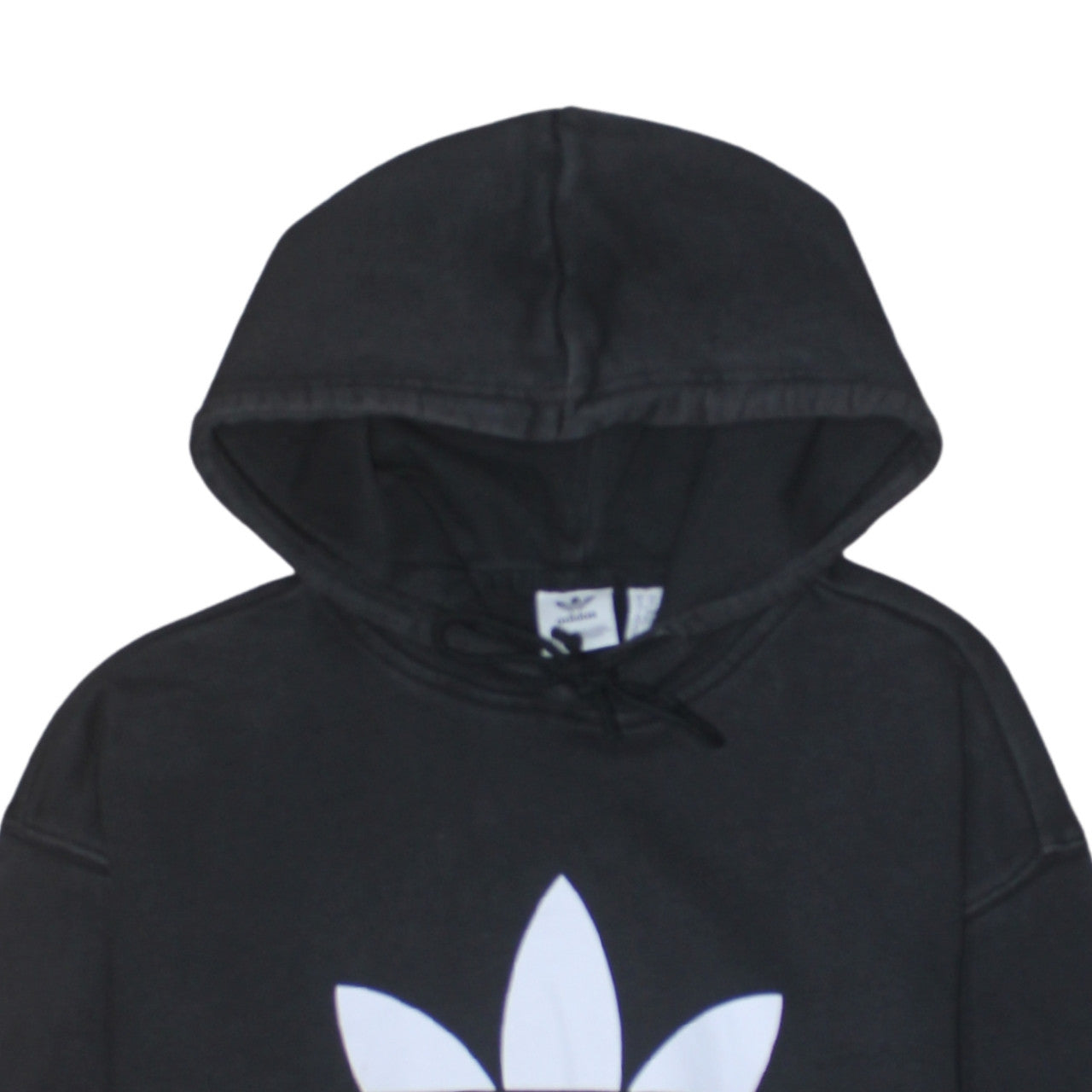 Adidas Womens Black Pullover Hoodie XS Hooded Sweatshirt Casual
