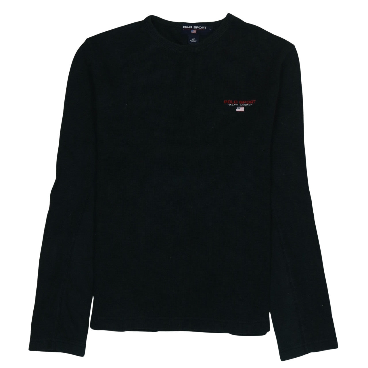 Ralph Lauren Polo Sport Men's Black Cotton Crew Neck Jumper L