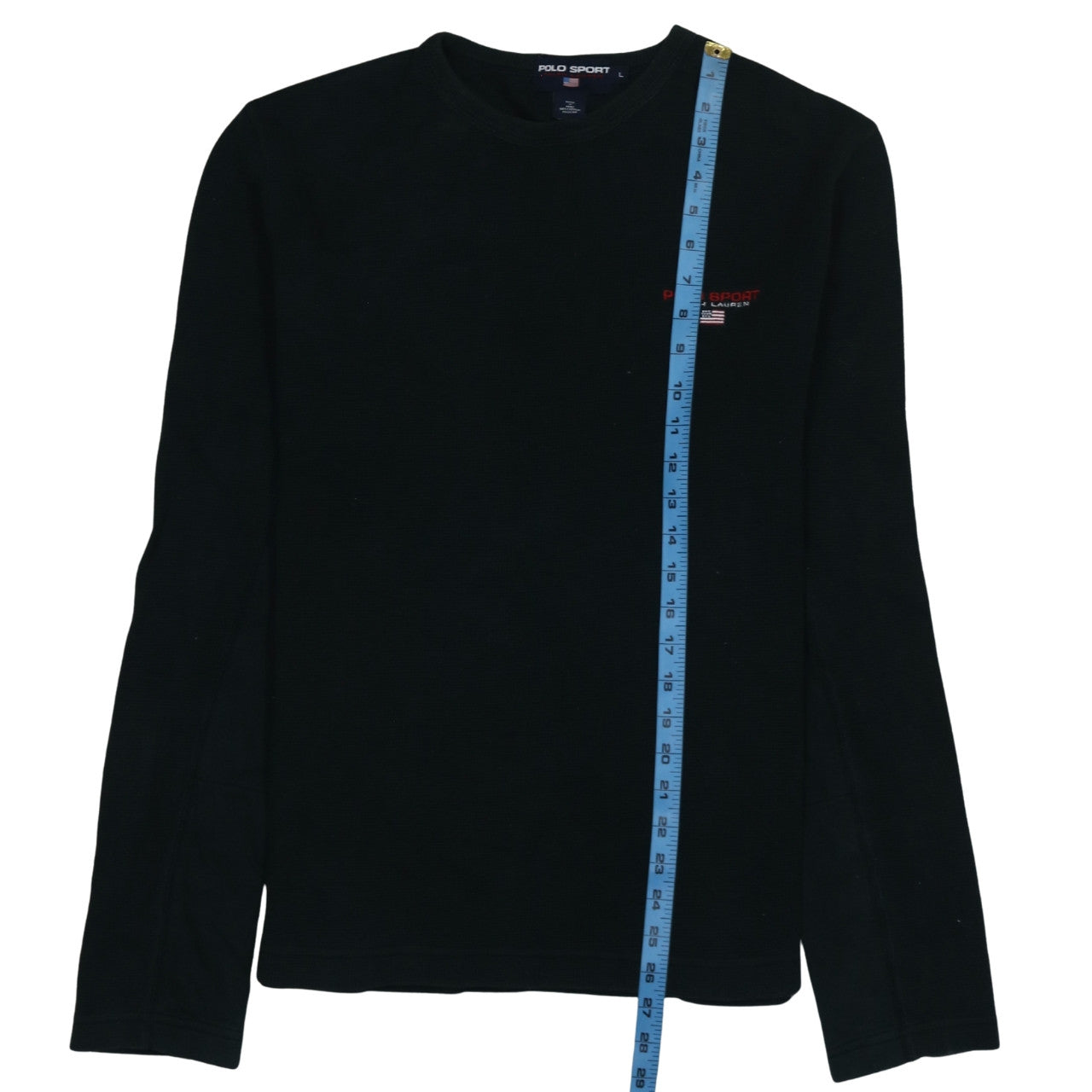Ralph Lauren Polo Sport Men's Black Cotton Crew Neck Jumper L