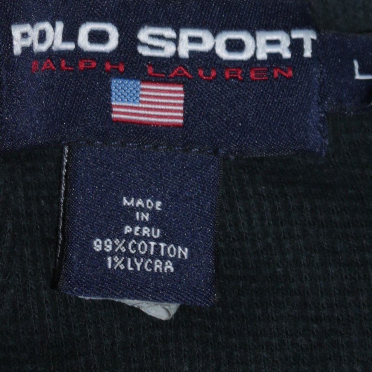 Ralph Lauren Polo Sport Men's Black Cotton Crew Neck Jumper L