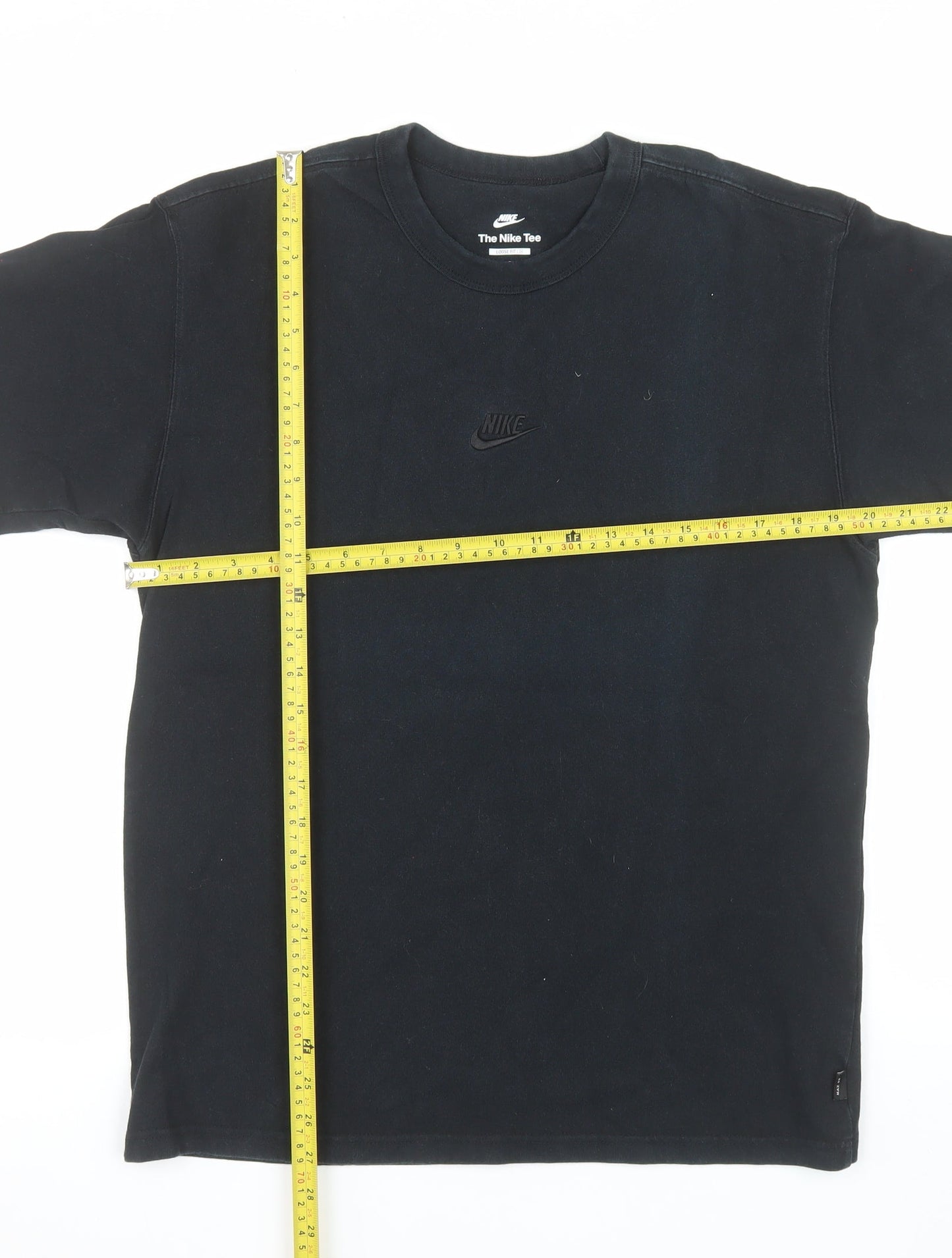 Nike Men's Black Loose Fit Cotton Crew Neck T-Shirt Size S