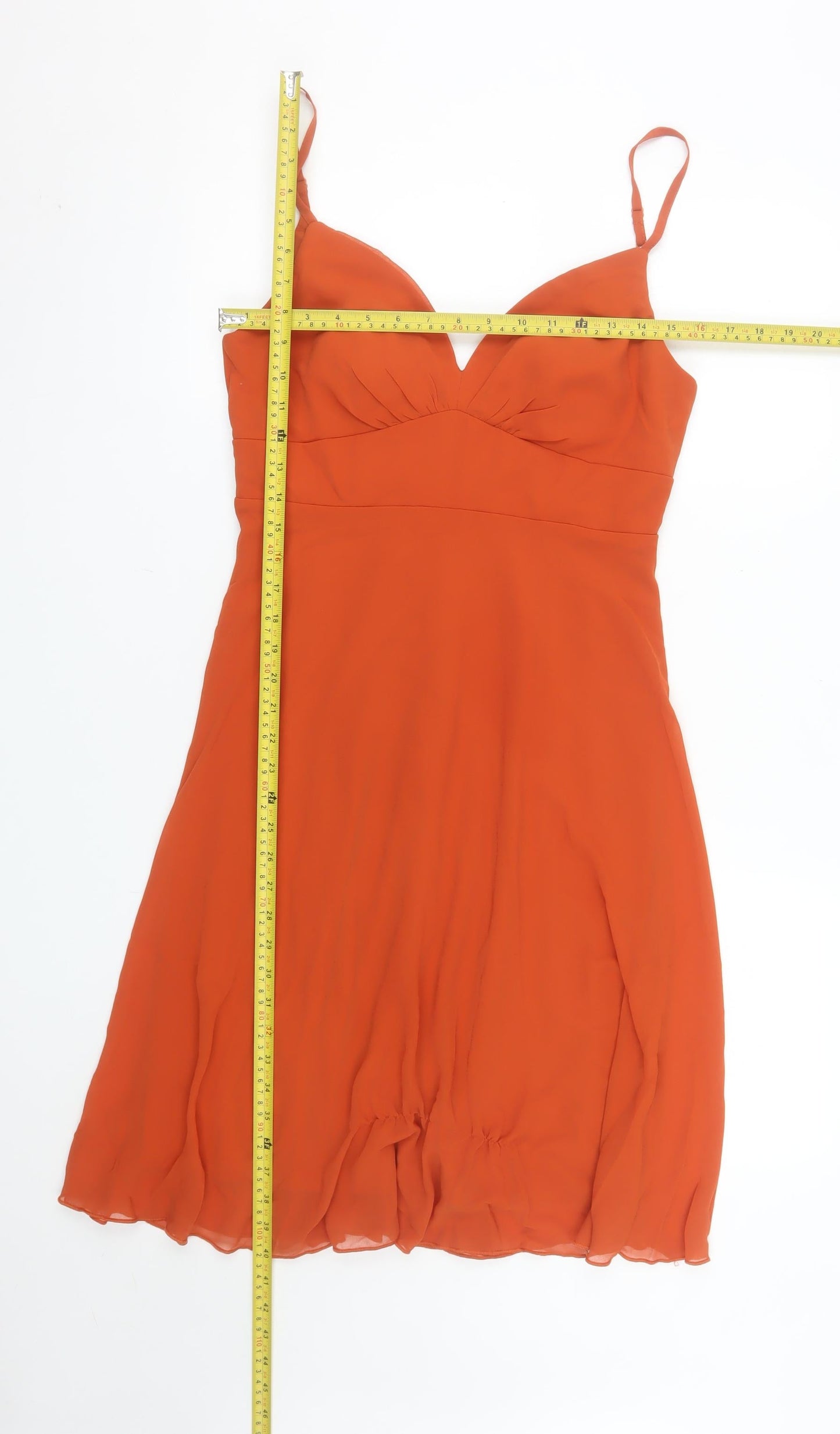 Ever Pretty Women’s Orange Knee Length Slip Dress UK 12
