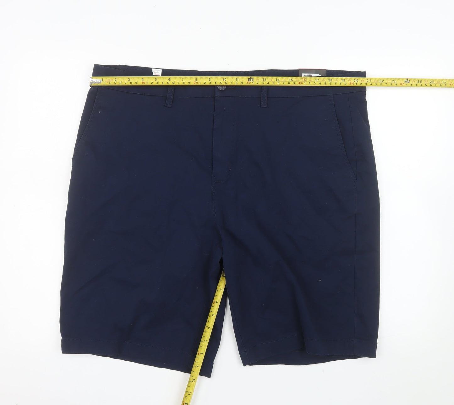 Dunnes Stores Men’s Navy Chino Shorts 42in Regular Fit Casual Summer