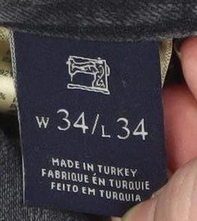 Scotch & Soda Men's Grey Slim Fit Straight Jeans W34 L34