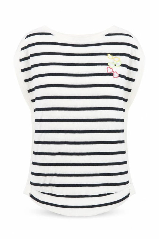 Next Womens White Striped Boat Neck Pullover Jumper XS