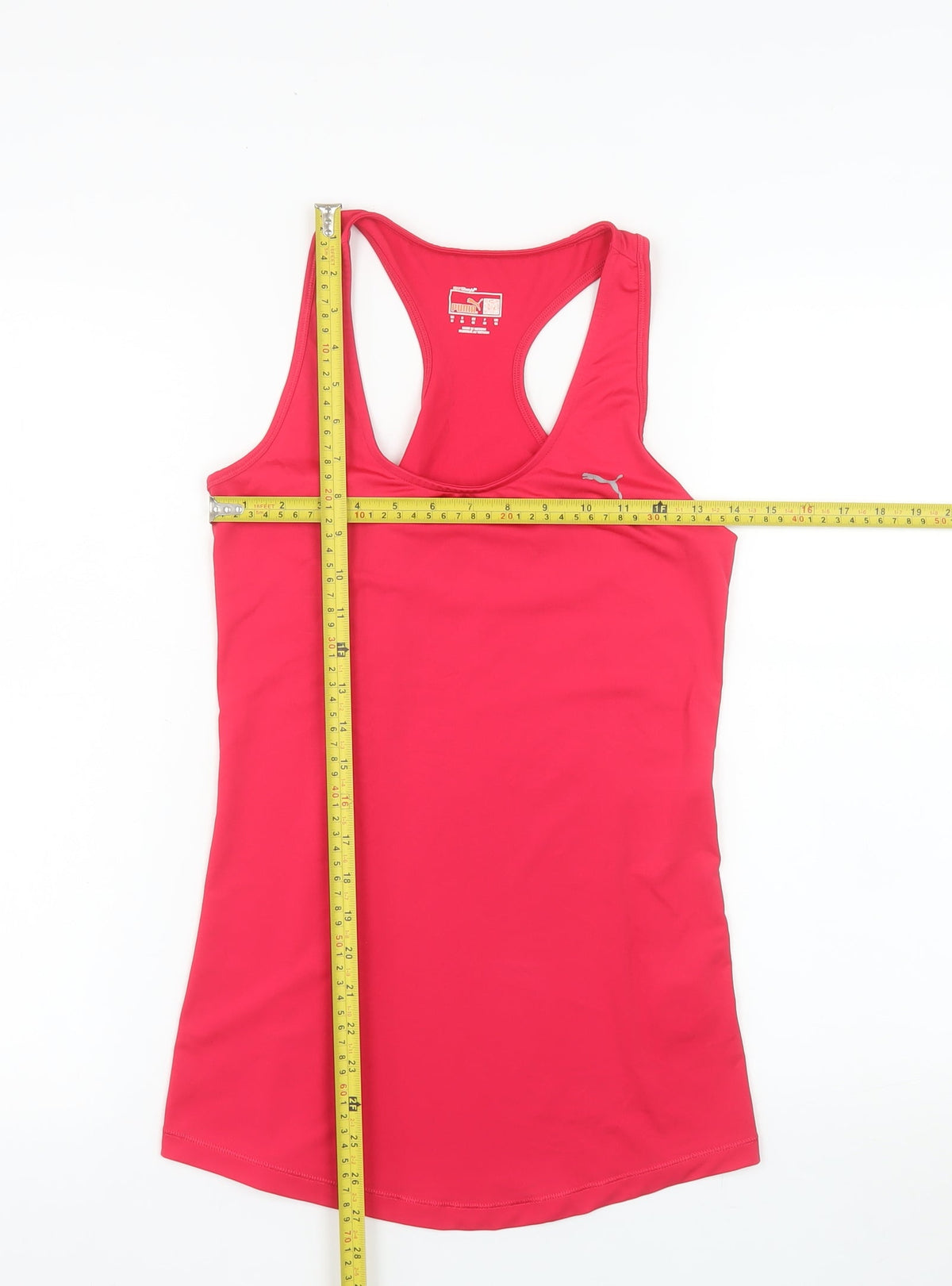 Puma Womens Pink Racerback Training Tank Top Size 12