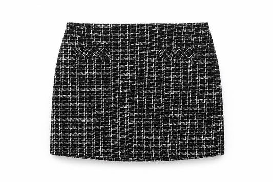 St. Bernard for Dunnes Stores Women’s Black Tweed Short Skirt Size 16