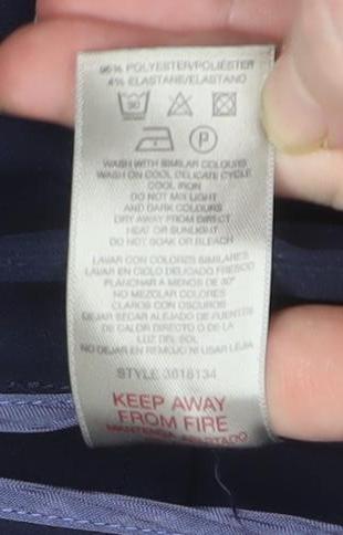 Paul Costelloe Living Studio Women's Navy Blue Size 14 Straight Leg Trousers