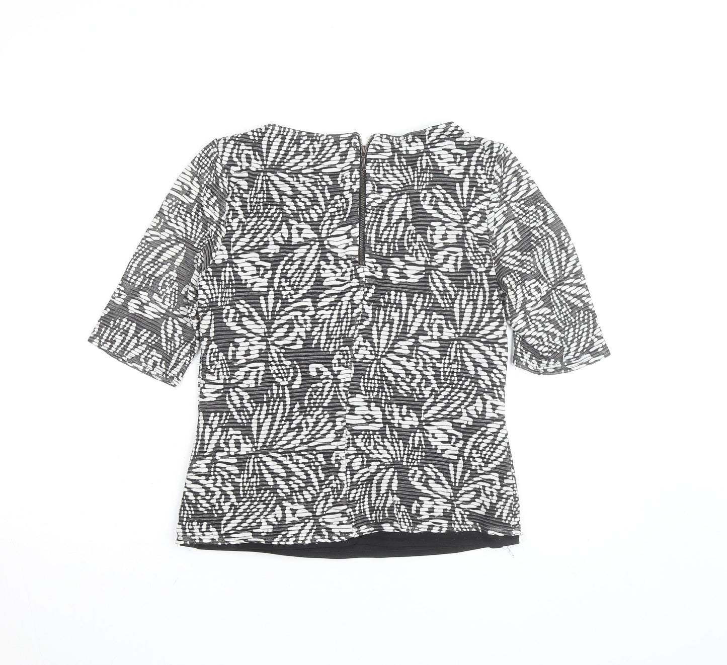 Principles by Ben de Lisi Women’s Black Floral Tunic Blouse Size 10