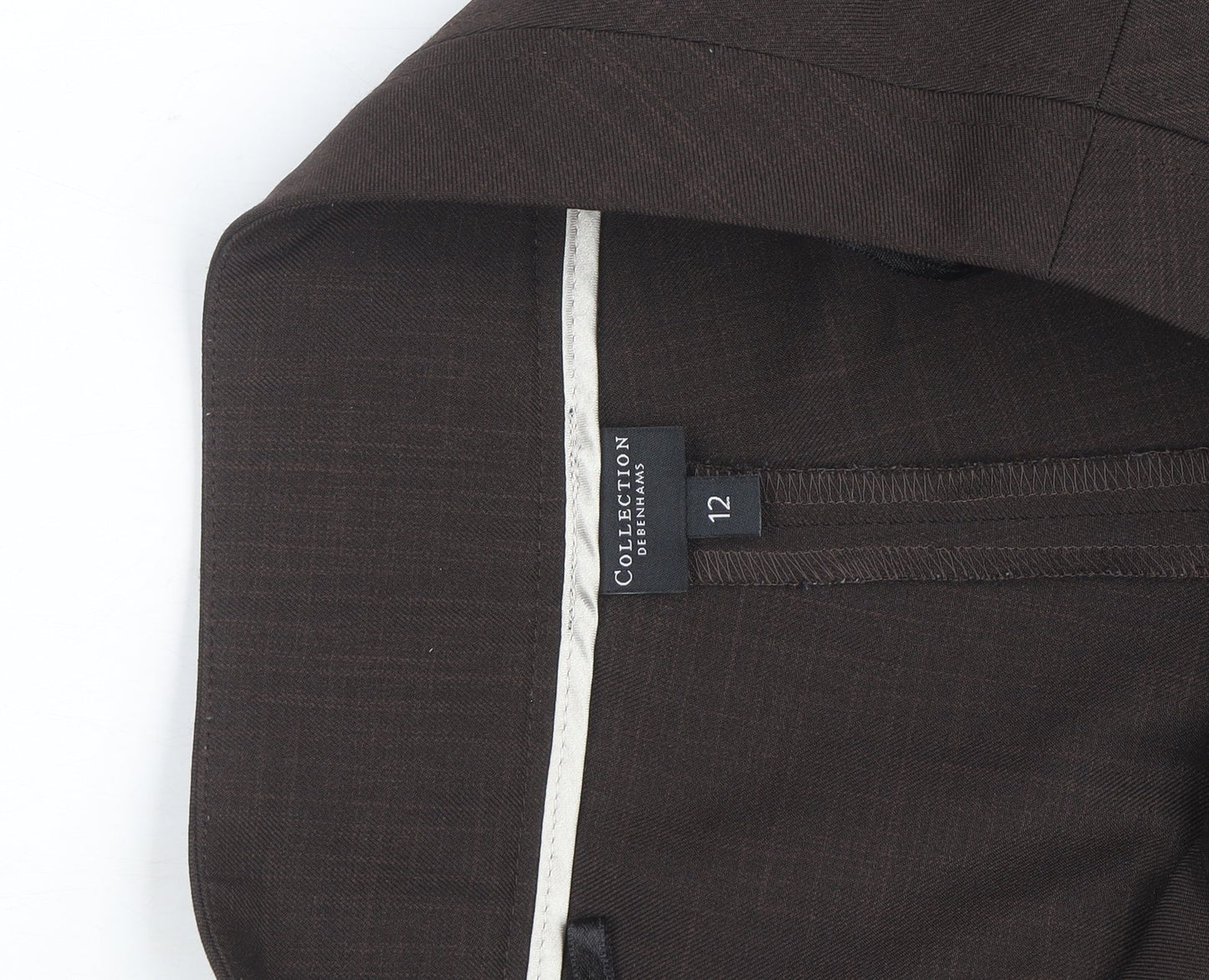 Debenhams Collection Women Brown Size 12 Straight Leg Dress Trousers