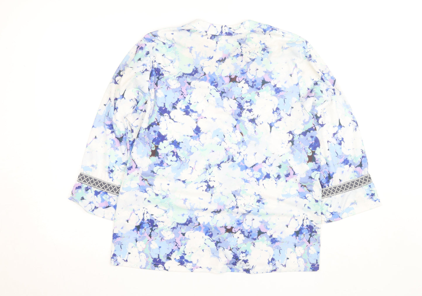 Tea Lane Women's Multicoloured Floral Tunic Blouse M