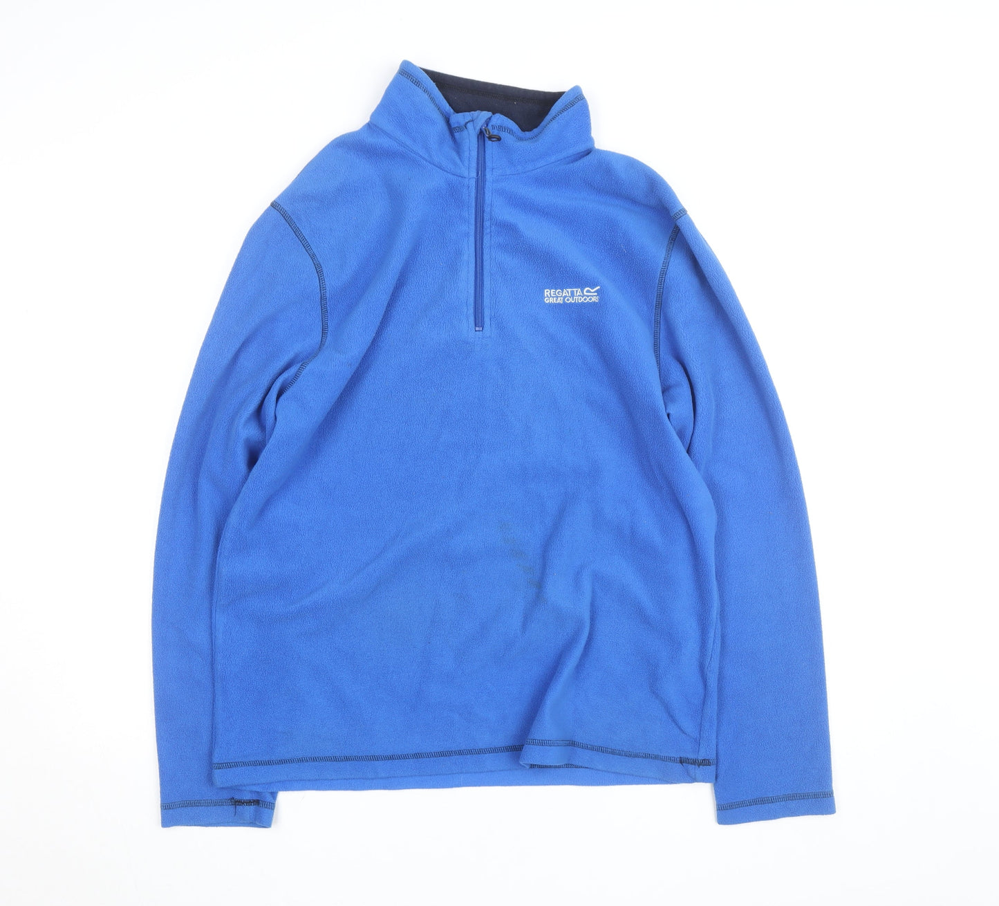 Regatta Men's Blue Fleece 1/2 Zip Outdoor Jacket Size L