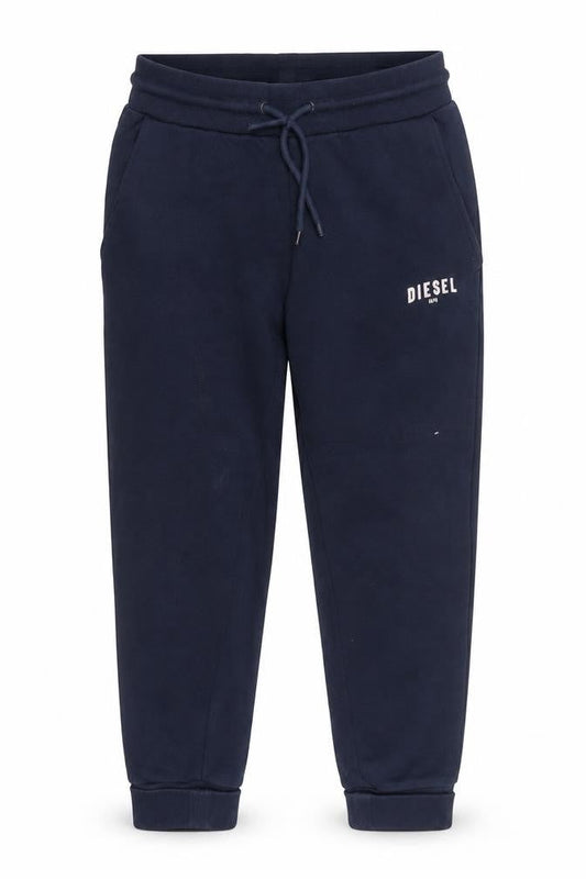Diesel Women's Blue Jogger Sweatpants S Regular Fit Cotton Blend