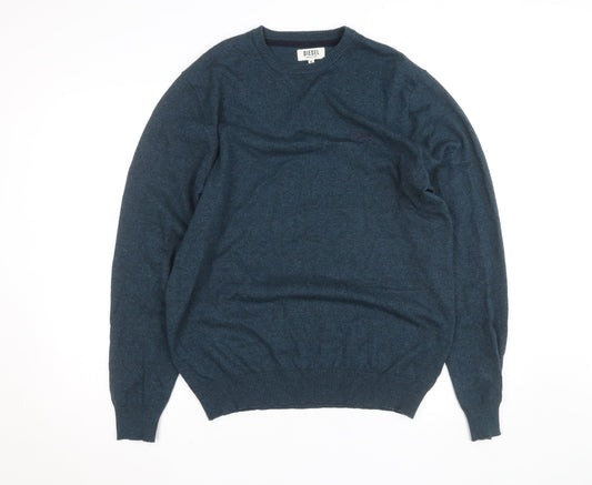 Diesel Men's Blue XL Crew Neck Pullover Jumper