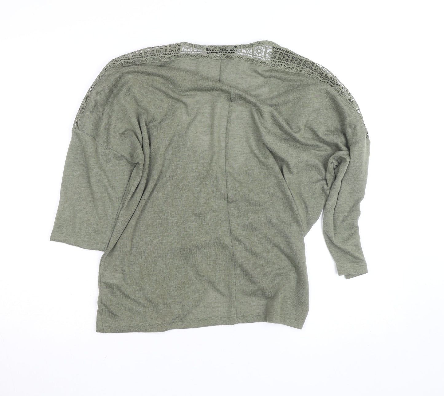 Dunnes Women’s Green Crochet Detail Kimono Blouse M