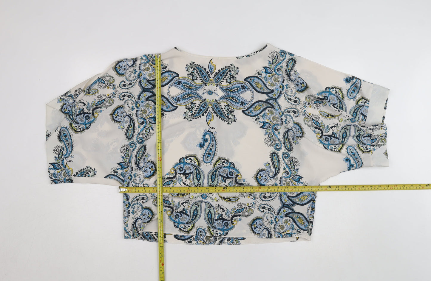 Dorothy Perkins Women’s Multicoloured Paisley Chiffon Tunic Blouse Size 12