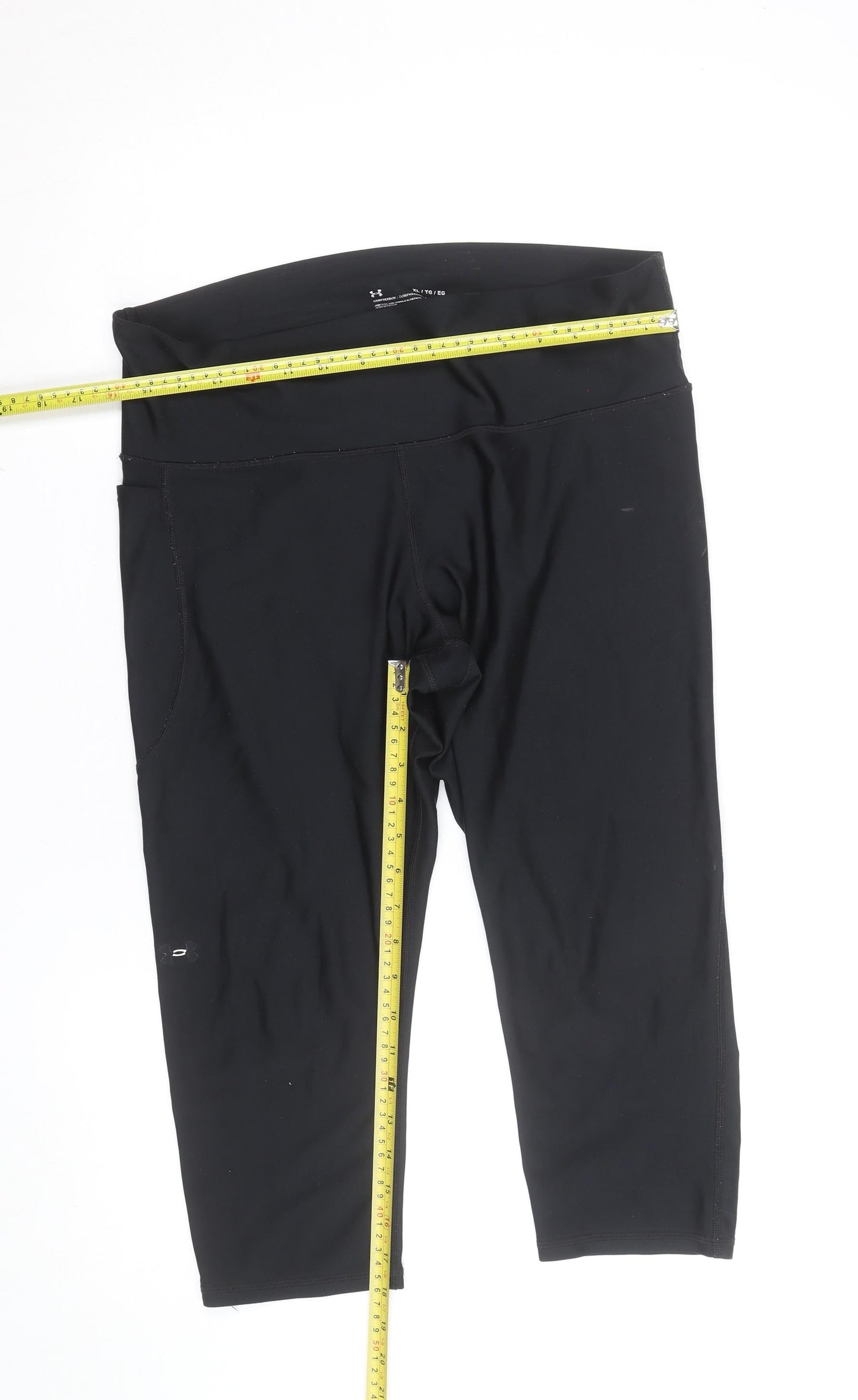 Under Armour Womens Black XL Capri Compression Leggings