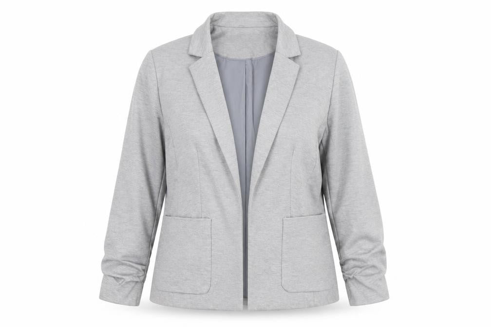 Miss Selfridge Women's Grey Size 14 Tailored Jersey Blazer
