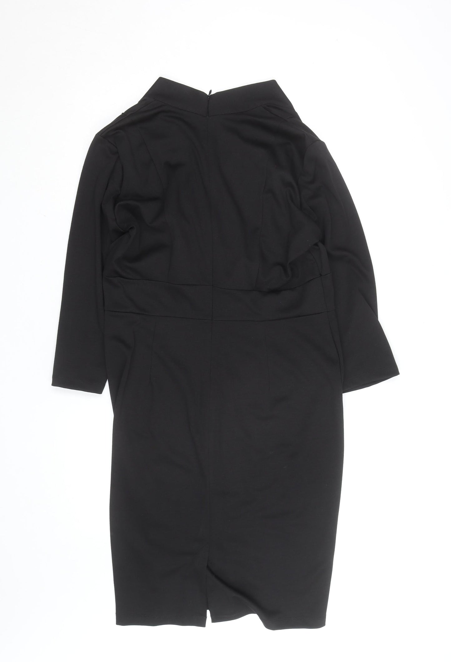 Dunnes Women’s Black V-Neck Sheath Knee Length Work Dress Size 18