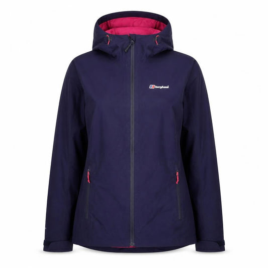 Berghaus Women Purple Waterproof Hooded Outdoor Jacket UK 10