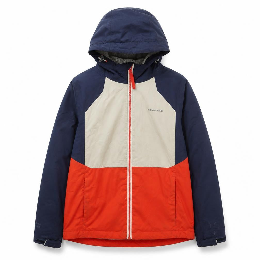 Craghoppers Teens Multicoloured Waterproof Hooded Rain Jacket Size 164