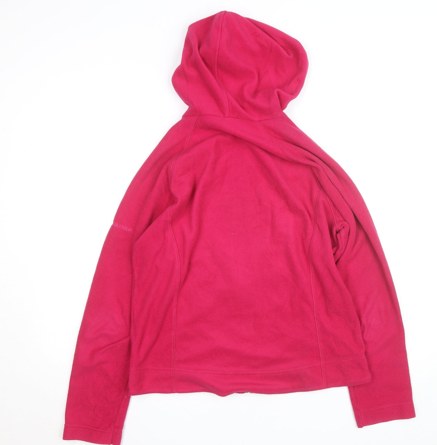 F.lli Campagnolo Women's Pink Hooded Fleece Jacket Size 16