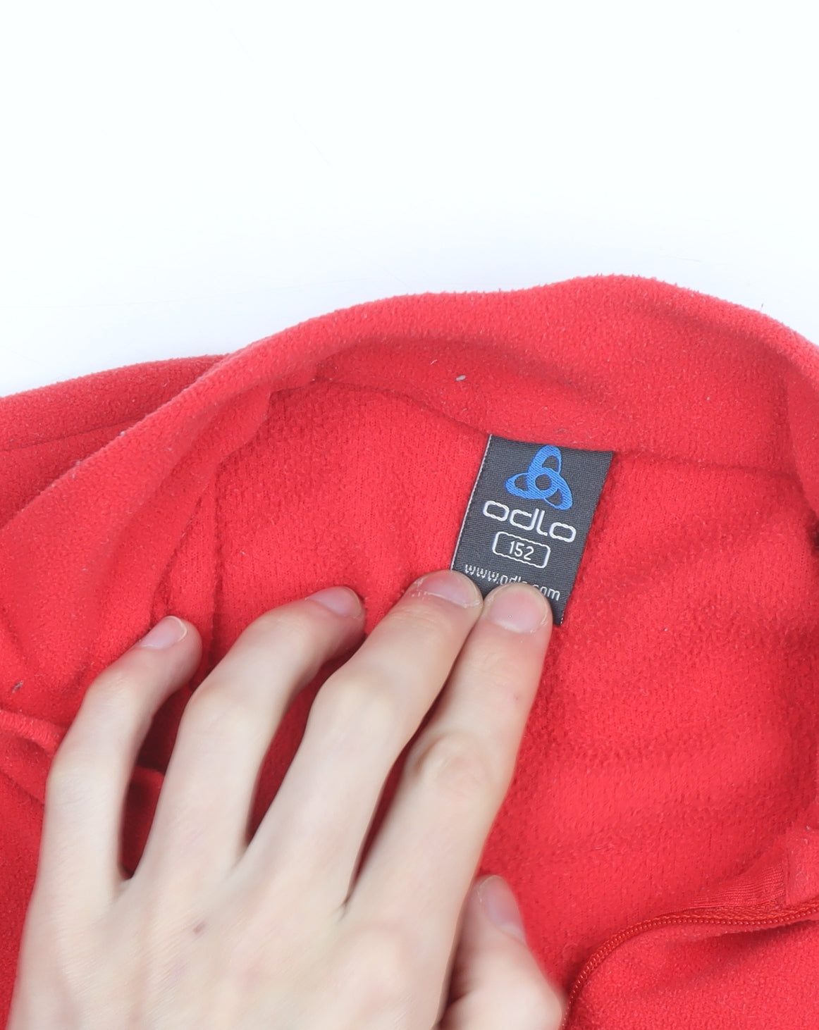 Odlo Red Fleece 1/2 Zip Activewear Jacket Womens 12 Teen