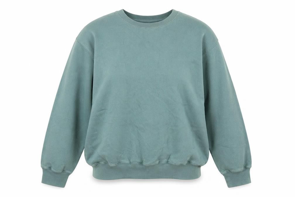 Hollister Womens Green Pullover Sweatshirt Medium Crew Neck Casual