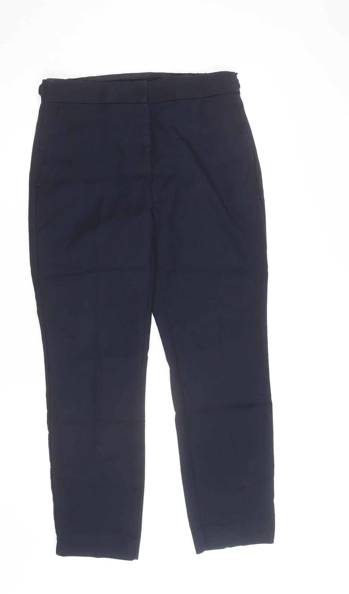 ZARA Women's Black Slim Fit Stretch Trousers Size 14