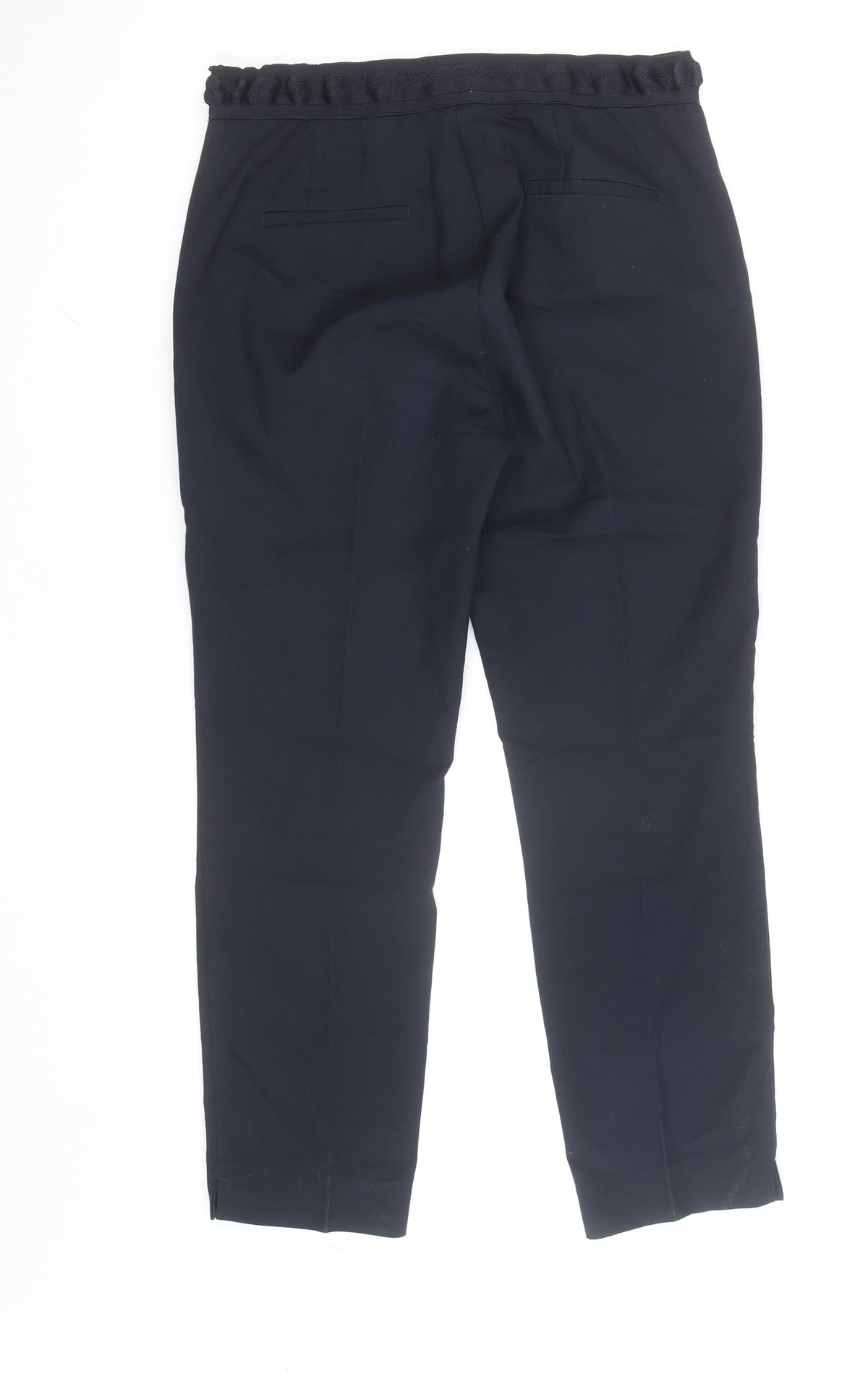 ZARA Women's Black Slim Fit Stretch Trousers Size 14