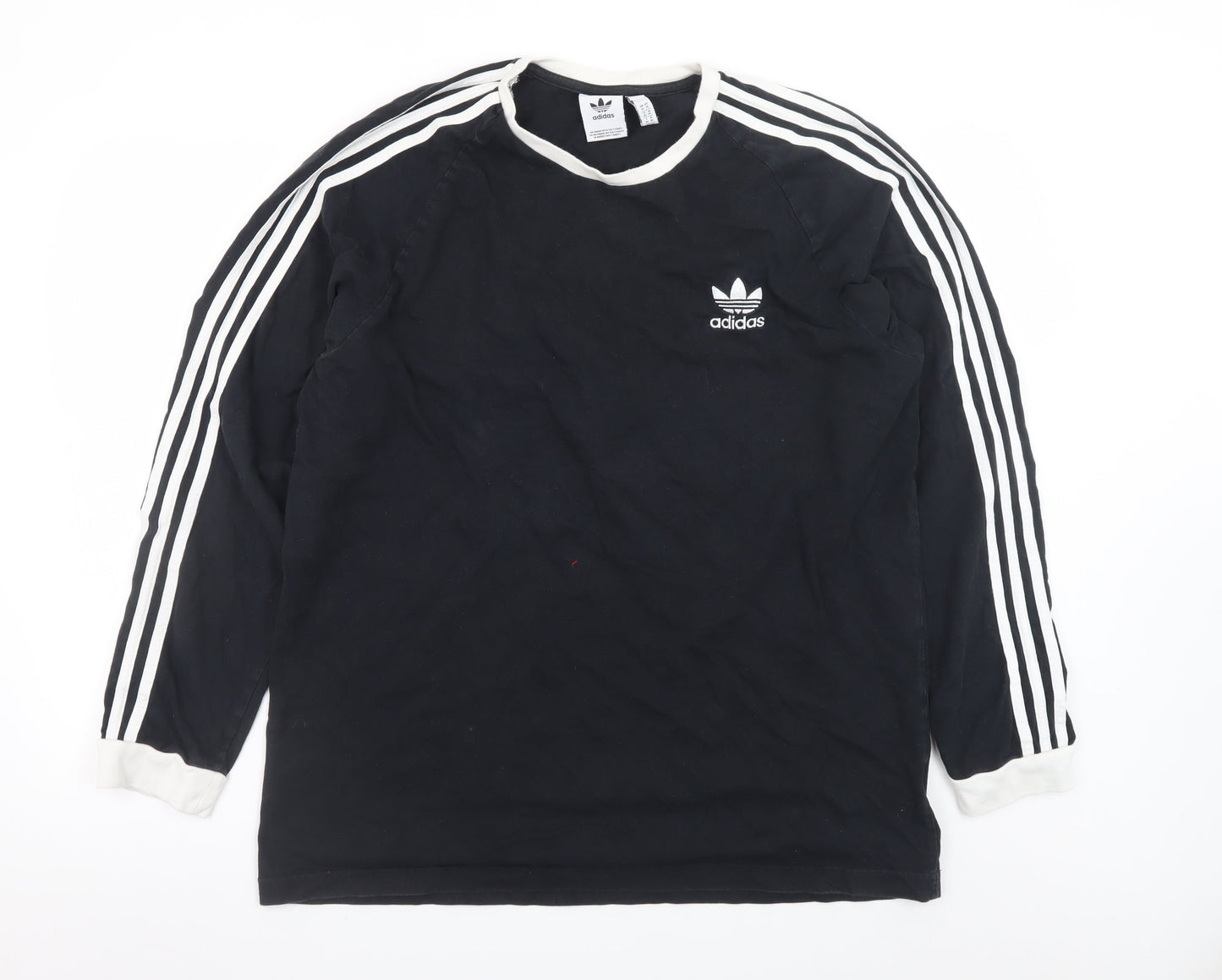 Adidas Men's Black Long Sleeve Sports T-Shirt XL